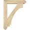 Ekena Millwork Imperial Arts and Crafts Rough Sawn Bracket w/ Offset Brace, Douglas Fir, 6"W x 26"D x 34"H BKT0604X26X34IMP03RDF - alternate 2